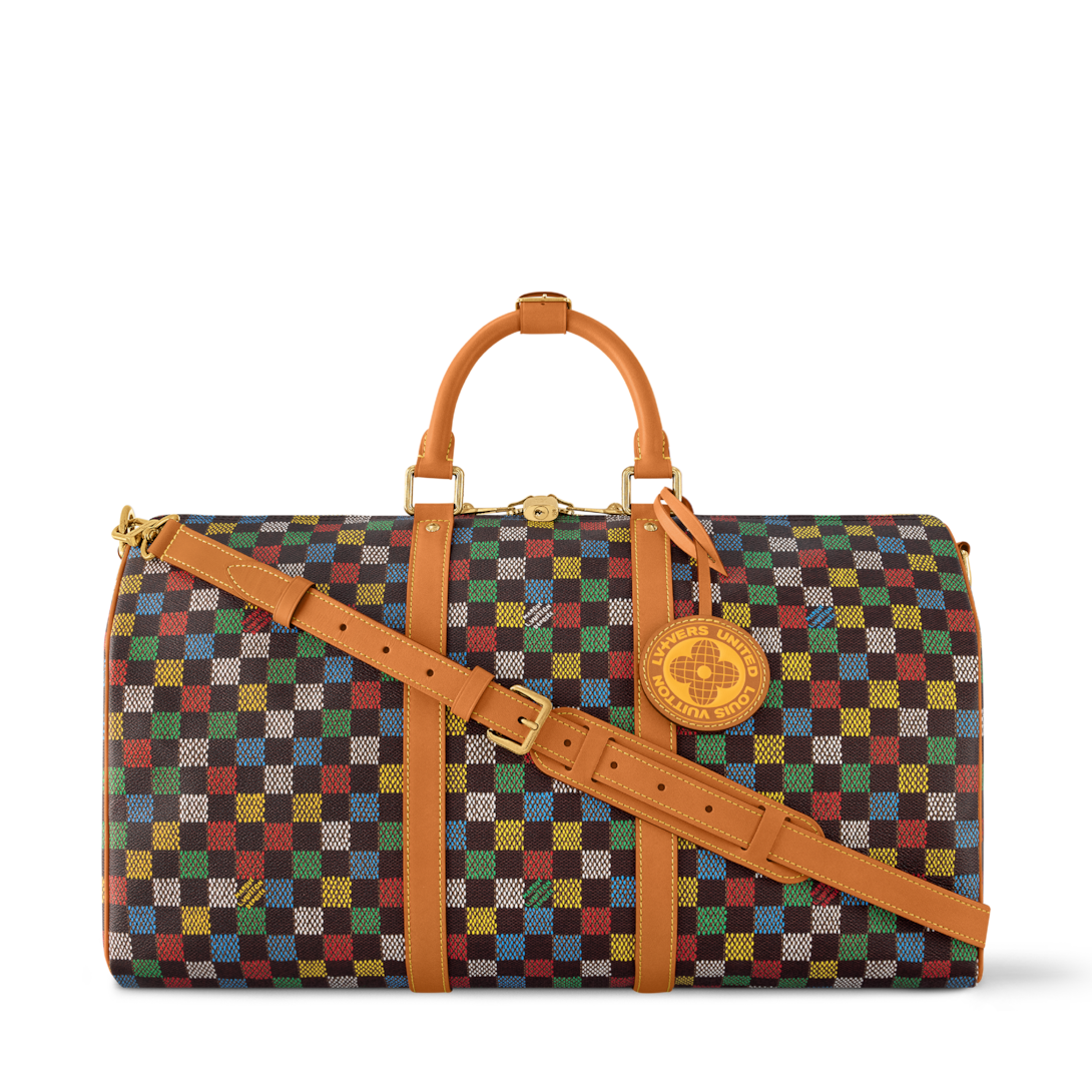 Bolsa de Viagem Keepall Bandoulière 50 Damier Ébène - Bolsas